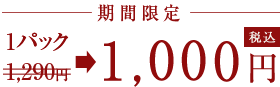 1パック1,290円(税込)