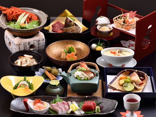 秋の味覚会席料理一例